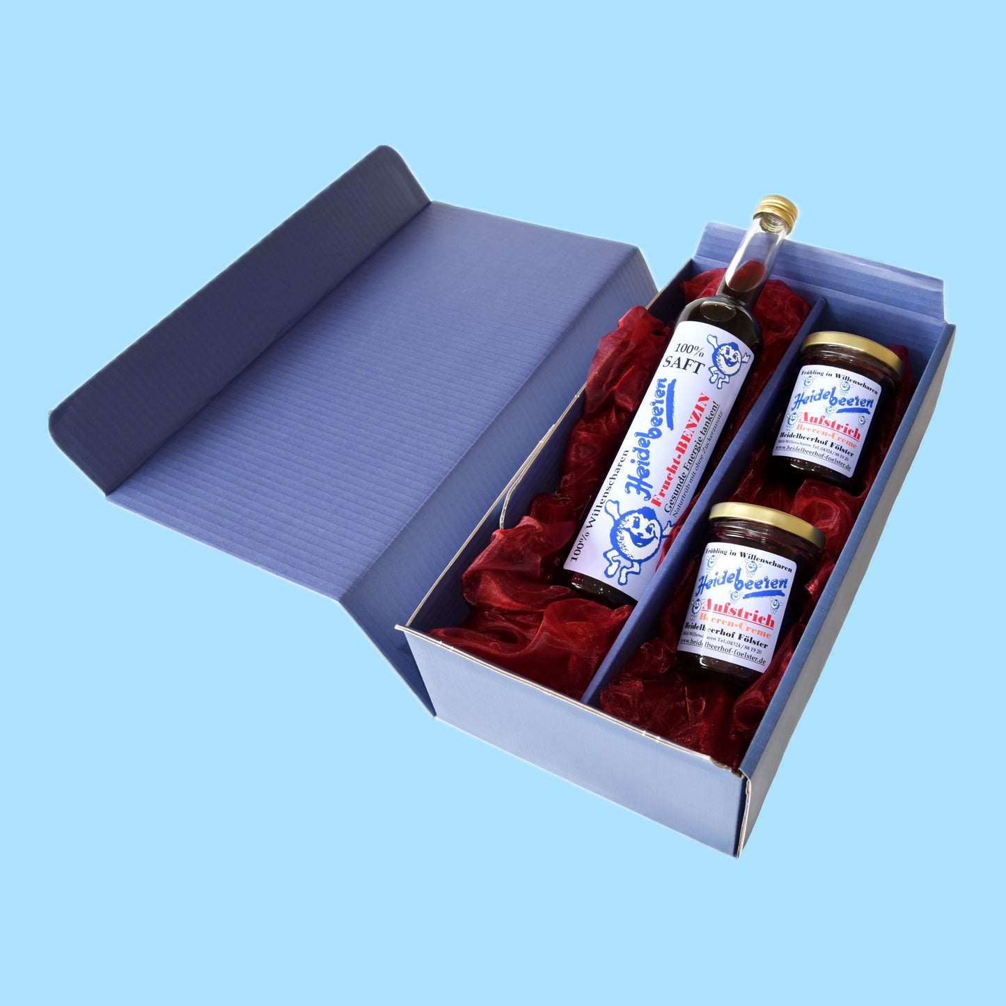 Geschenkbox (Saft, 2x Aufstrich)