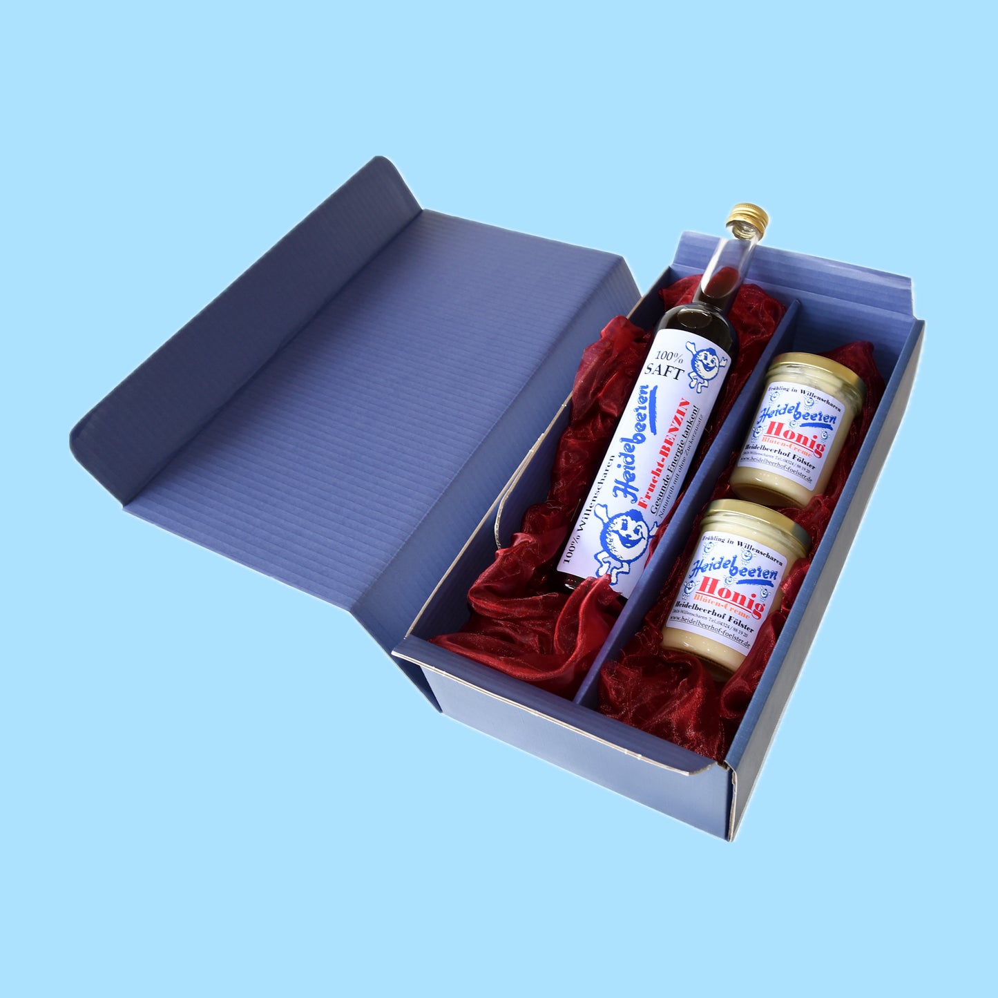 Geschenkbox (Saft, 2x Honig)